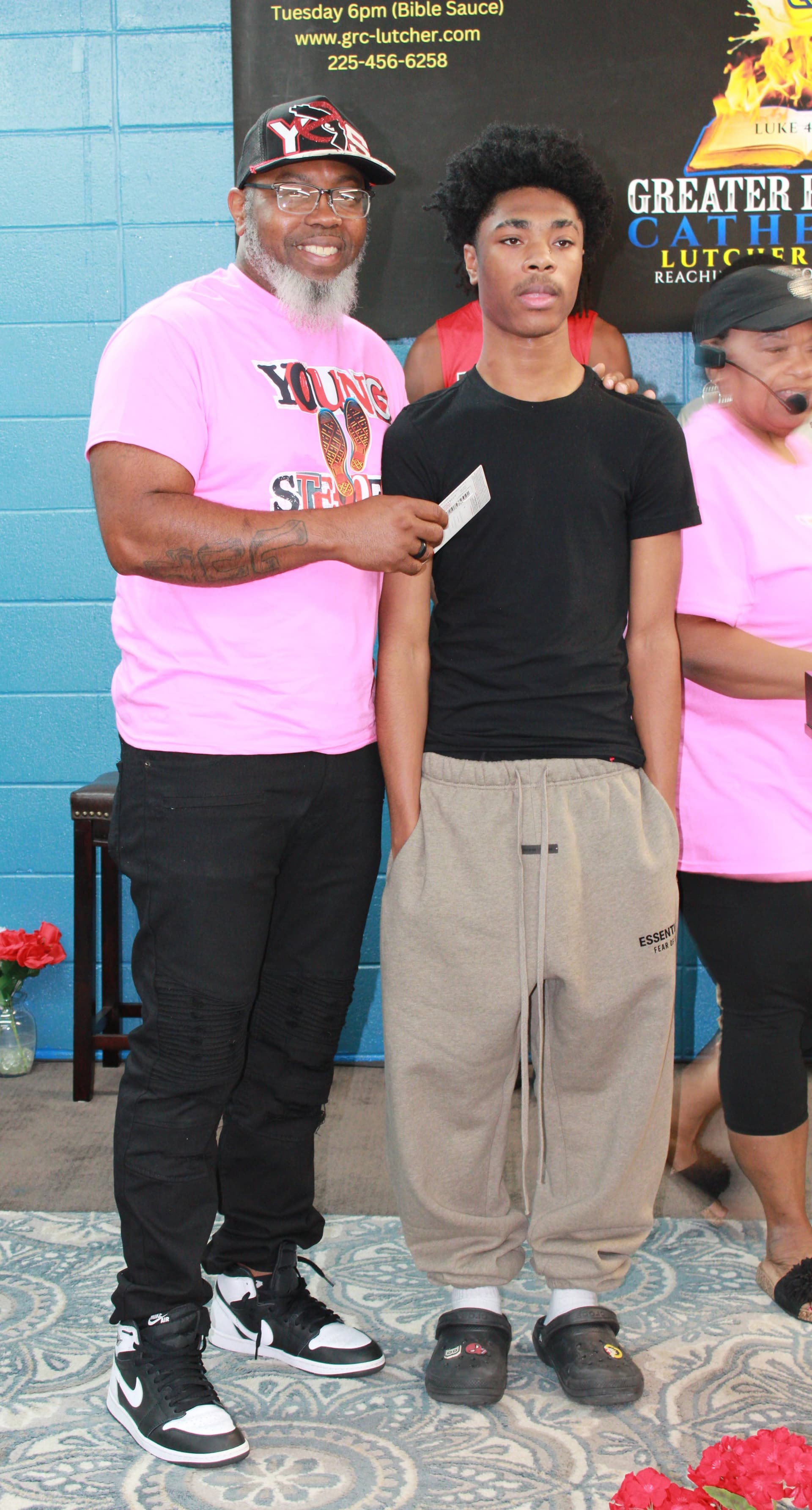 One-on-one mentorship and presentation at Young Steppers event