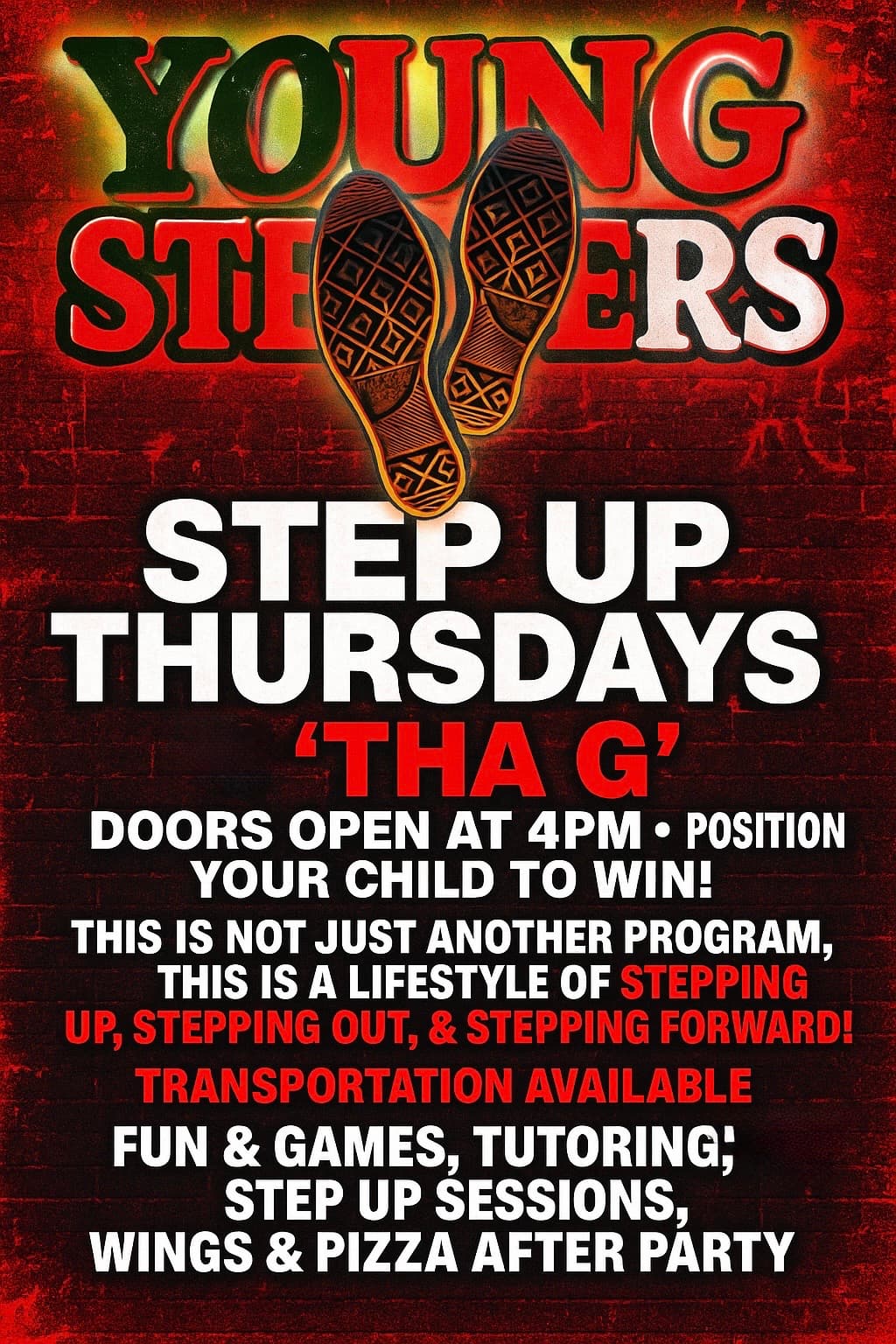 Young Steppers Step Up Thursdays event flyer